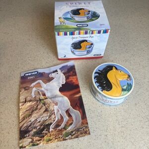 NEW Breyer Spirit Stallion of the Cimarron Porcelain Treasure Box 2002 Rare Vtg
